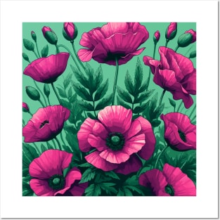 Poppy Flower Posters and Art